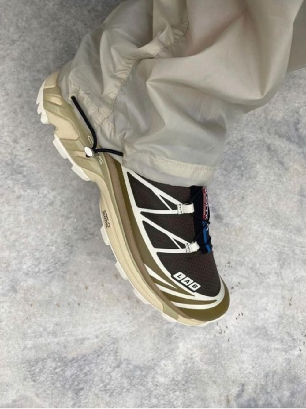 Salomon XT-6 Recut Wren Kangaroo Vanilla Ice Size 6 - Picture 11 of 11